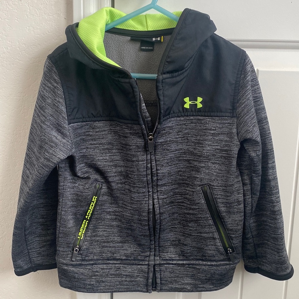 Boys UA hoodie zip up jacket